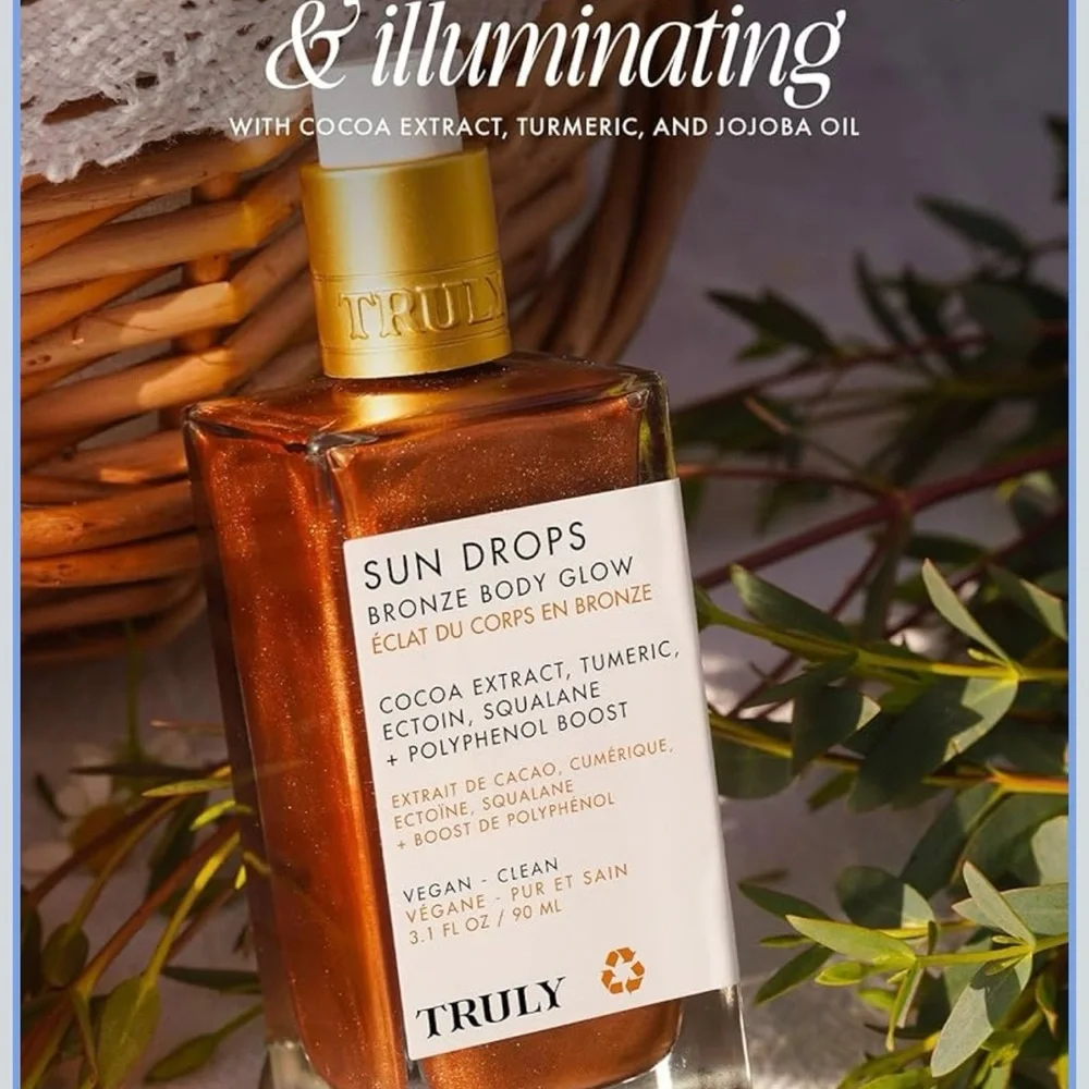 TRULY Sun Drops Bronze Body Glow — Shimmering Gold Bottle - Picture 3 of 4